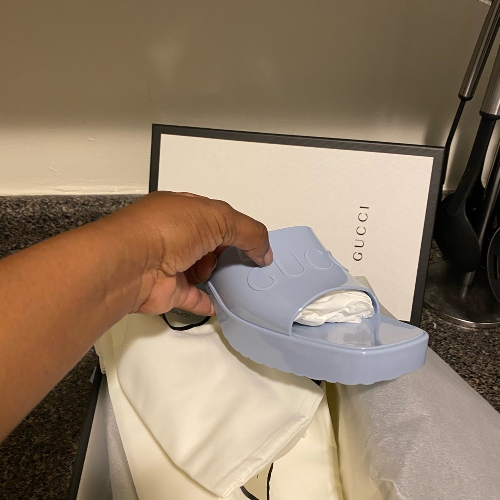 Gucci rubber sandals